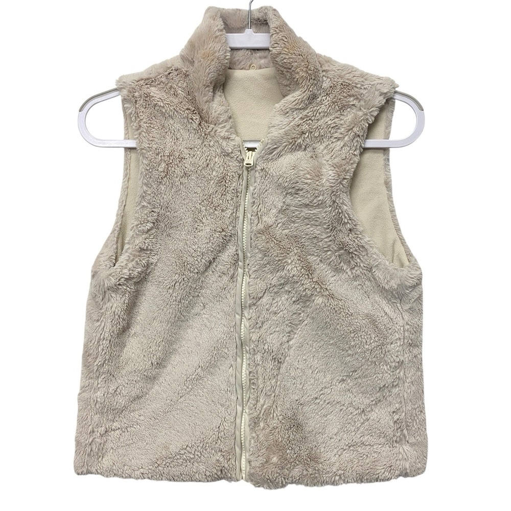Abercrombie & Fitch Liner Size Small Ultra Warmer Faux Fur Spring Vest Academia